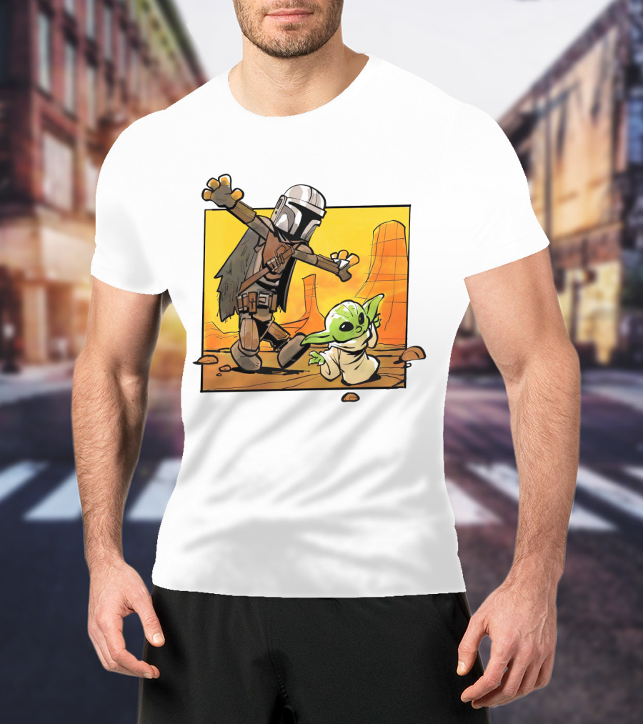 The Mandalorian And Grogu Desert Adventure Baby Yoda T-Shirt