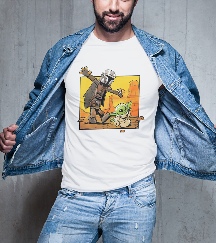 The Mandalorian And Grogu Desert Adventure Baby Yoda T-Shirt