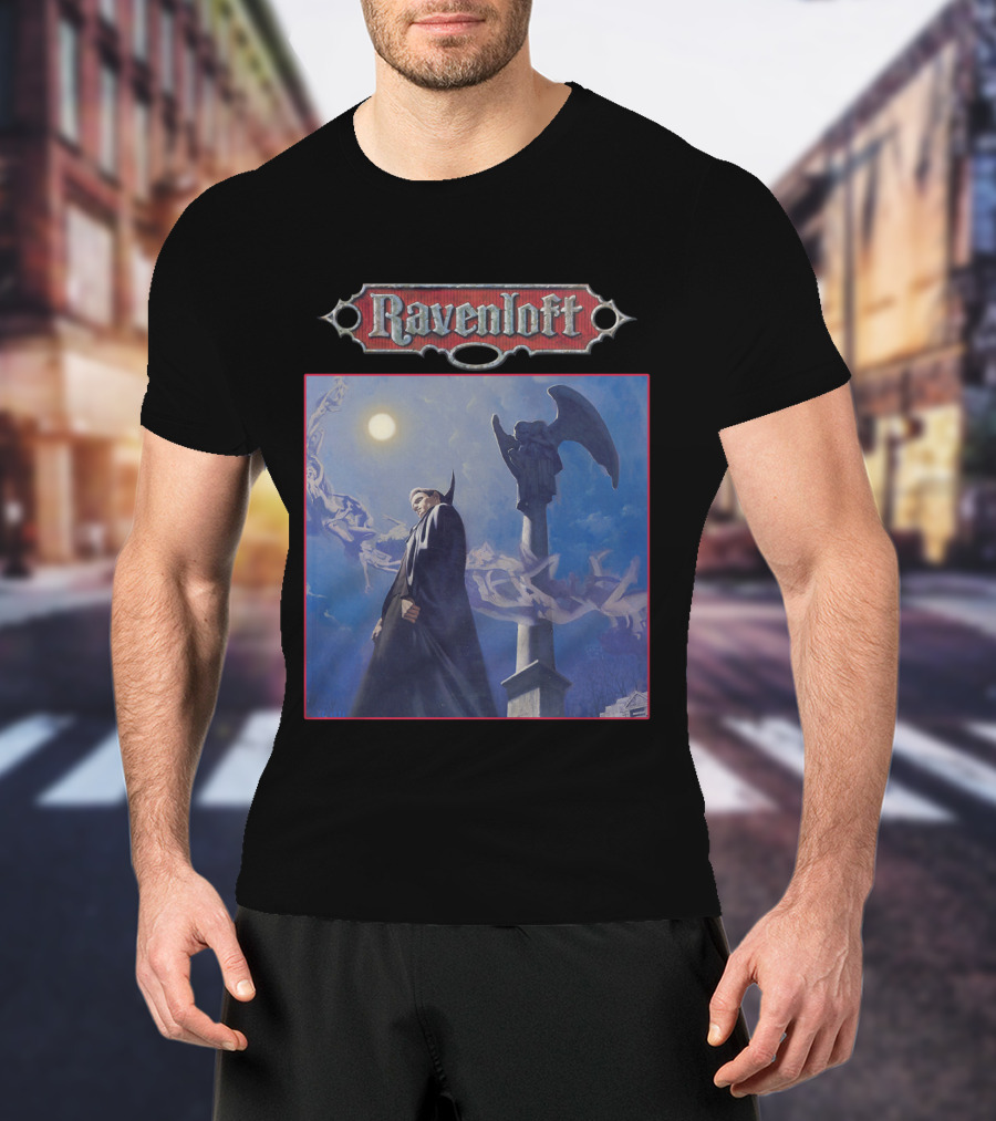 Ravenloft Vampire Night Gothic Scene T-Shirt
