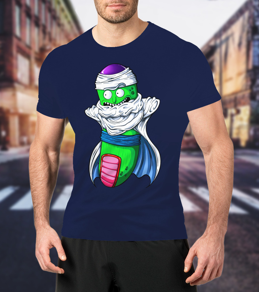 Rick And Morty Pickle Rick Meets Dragon Ball Z Fusion T-Shirt