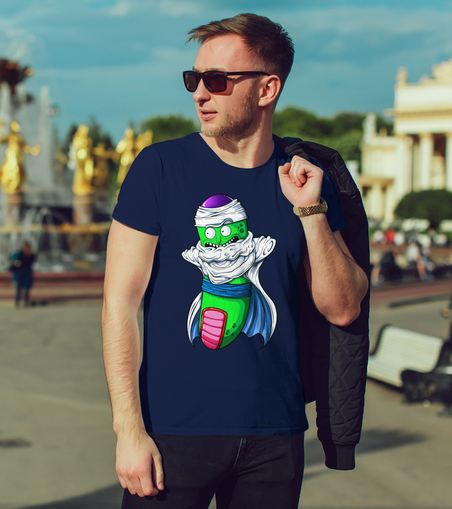 Rick And Morty Pickle Rick Meets Dragon Ball Z Fusion T-Shirt