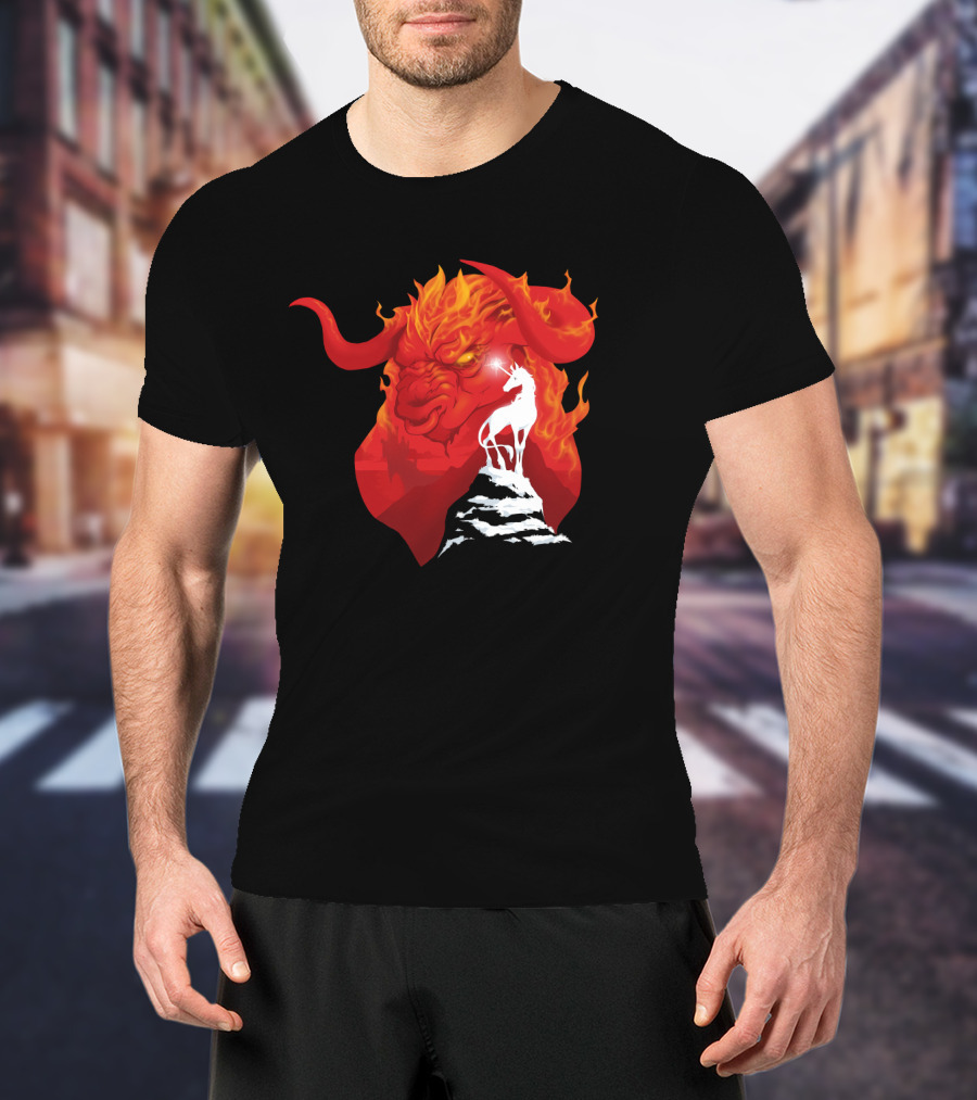 The Last Unicorn Red Bull Fiery Showdown T-Shirt