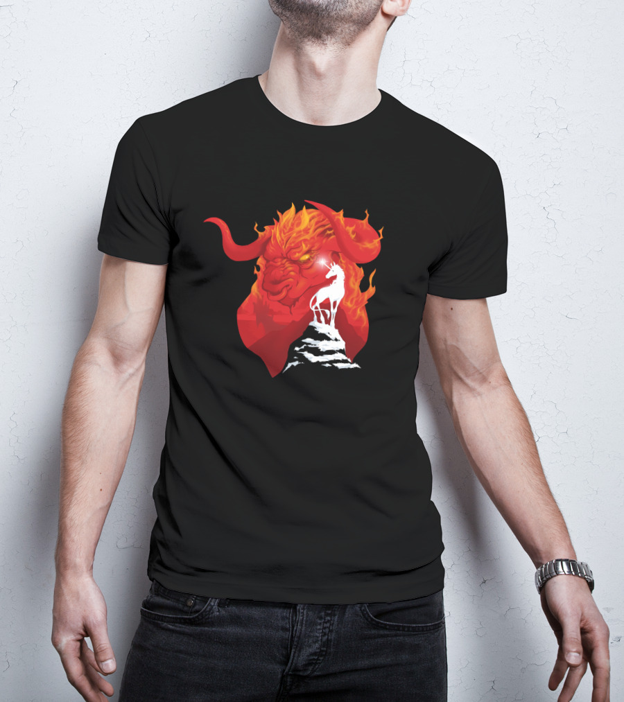 The Last Unicorn Red Bull Fiery Showdown T-Shirt