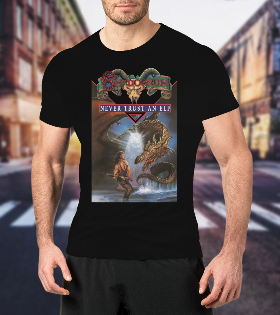 Shadowrun Never Trust An Elf T-Shirt