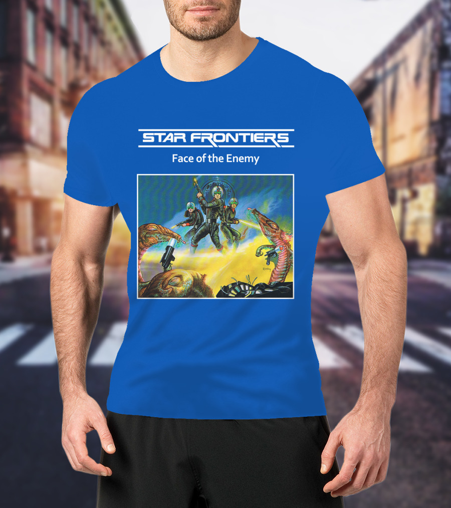 Star Frontiers Face Of The Enemy Alien Battle Scene T-Shirt
