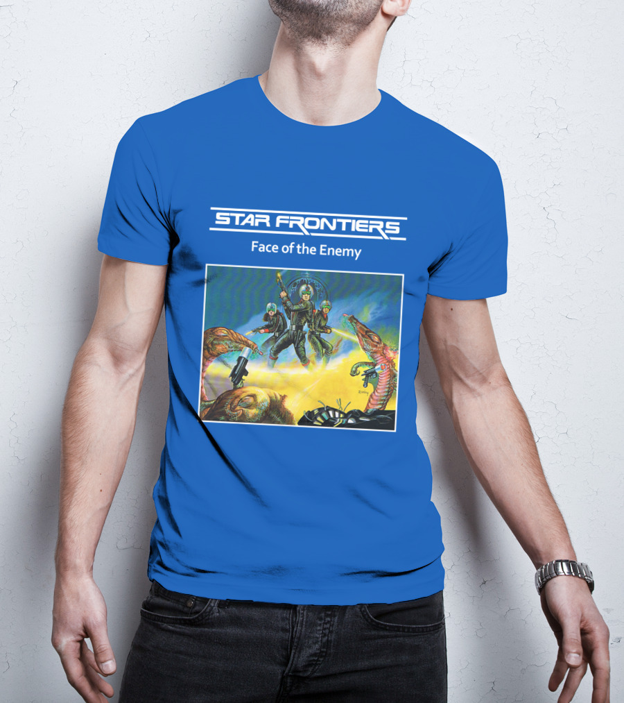 Star Frontiers Face Of The Enemy Alien Battle Scene T-Shirt