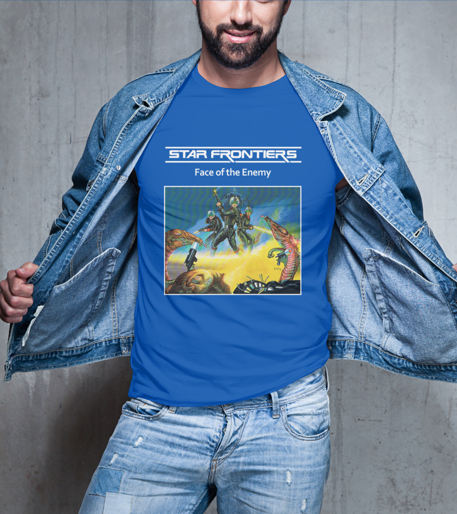 Star Frontiers Face Of The Enemy Alien Battle Scene T-Shirt