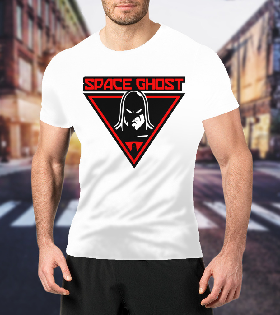 Space Ghost Logo With Red Triangle T-Shirt