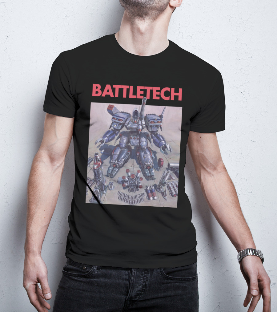 BATTLETECH Mech Assembly Scene T-Shirt