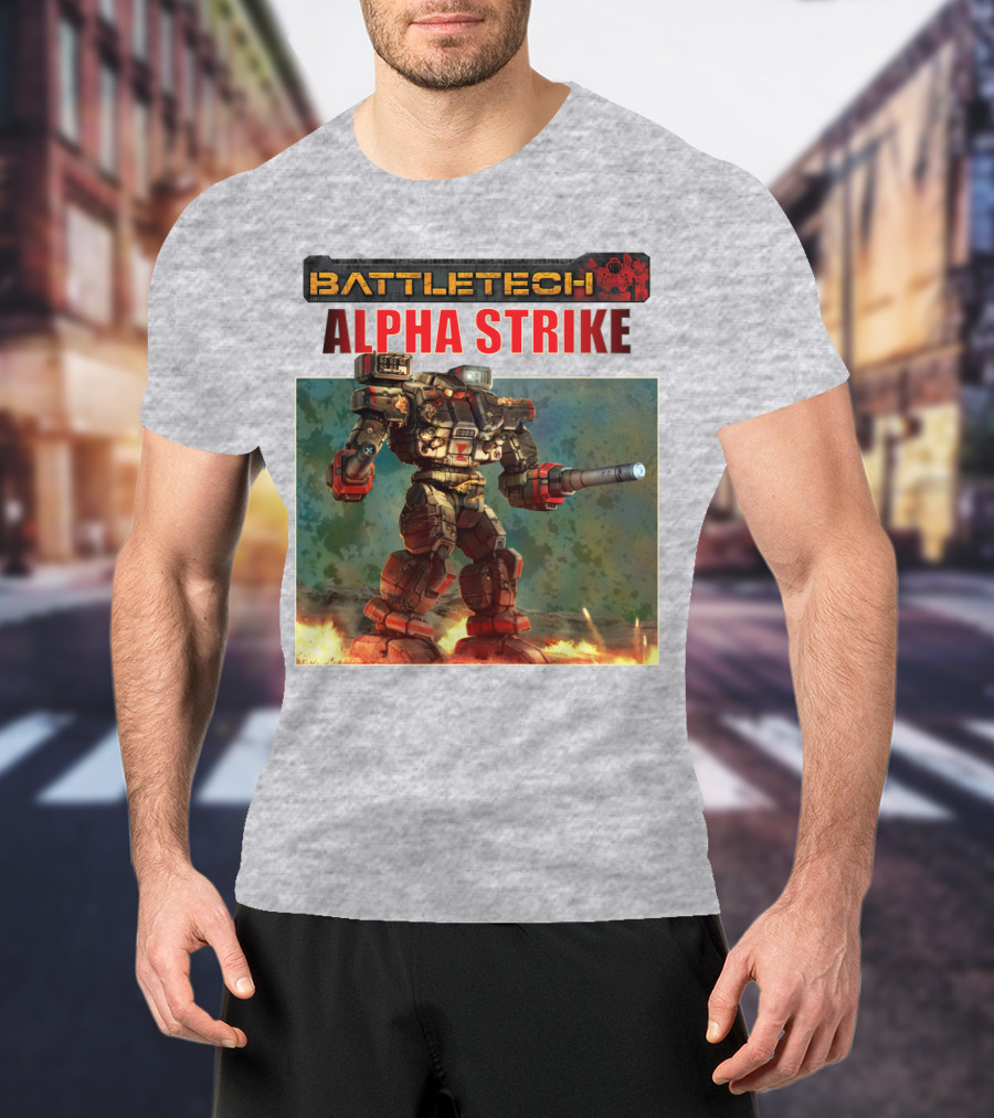 BattleTech ALPHA STRIKE Mech Warrior Battle Scene T-Shirt