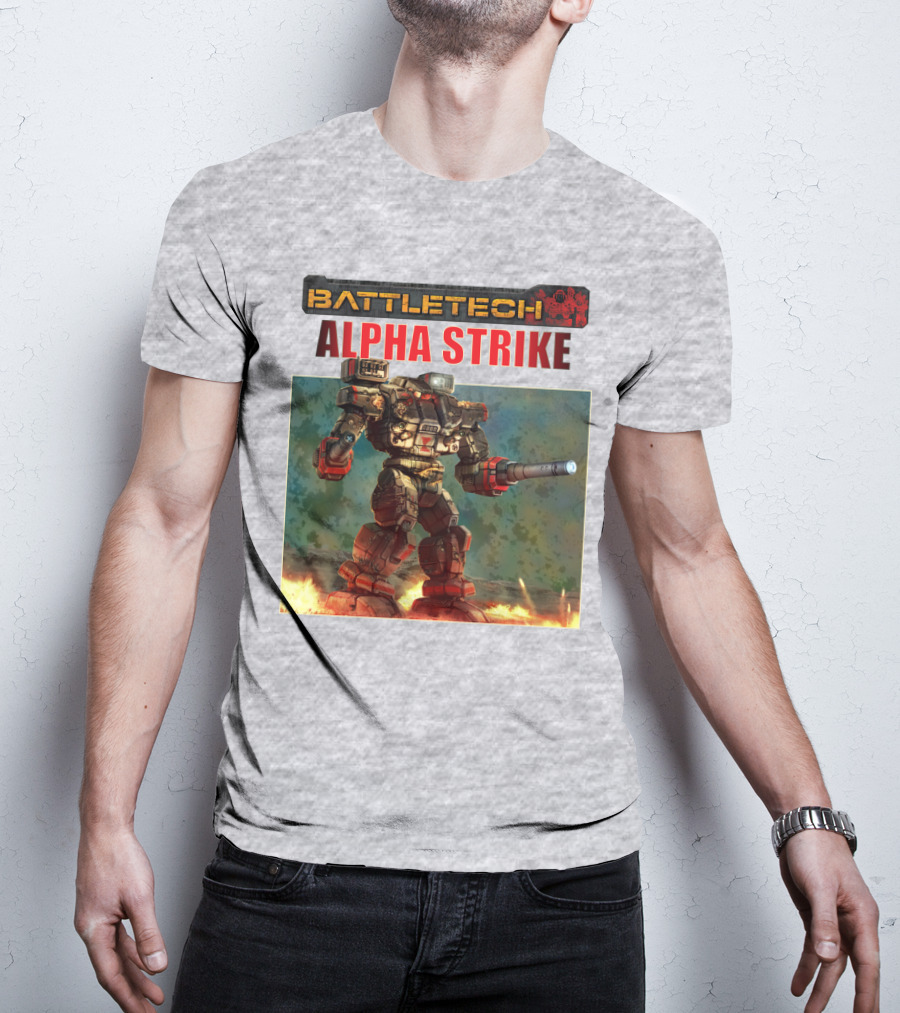 BattleTech ALPHA STRIKE Mech Warrior Battle Scene T-Shirt