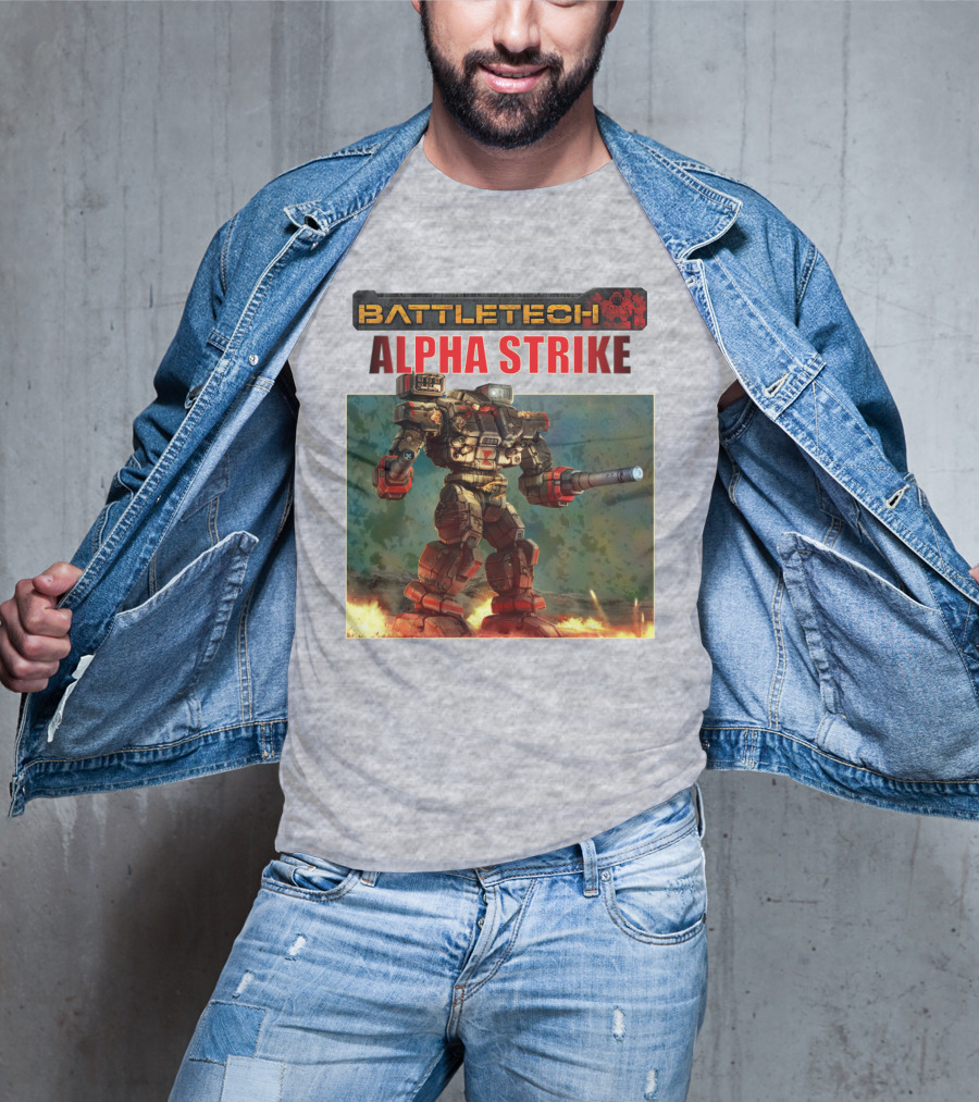 BattleTech ALPHA STRIKE Mech Warrior Battle Scene T-Shirt