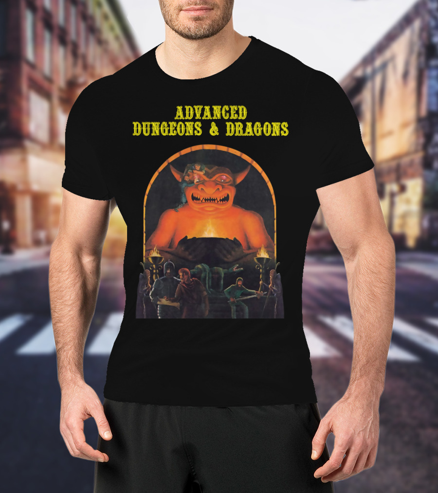 Advanced Dungeons And Dragons Monster Demon Vintage Cover T-Shirt