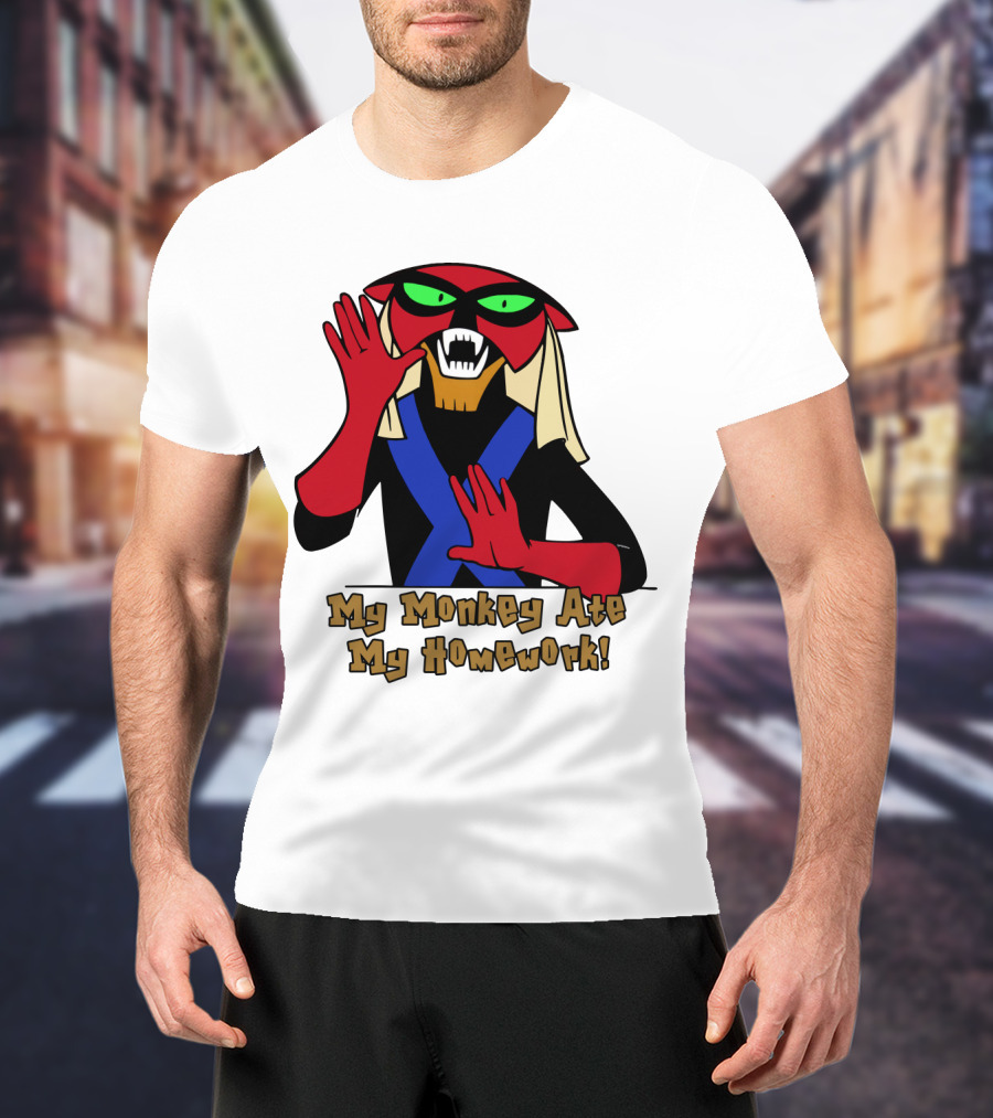 Space Ghost Brak My Monkey Ate My Homework T-Shirt