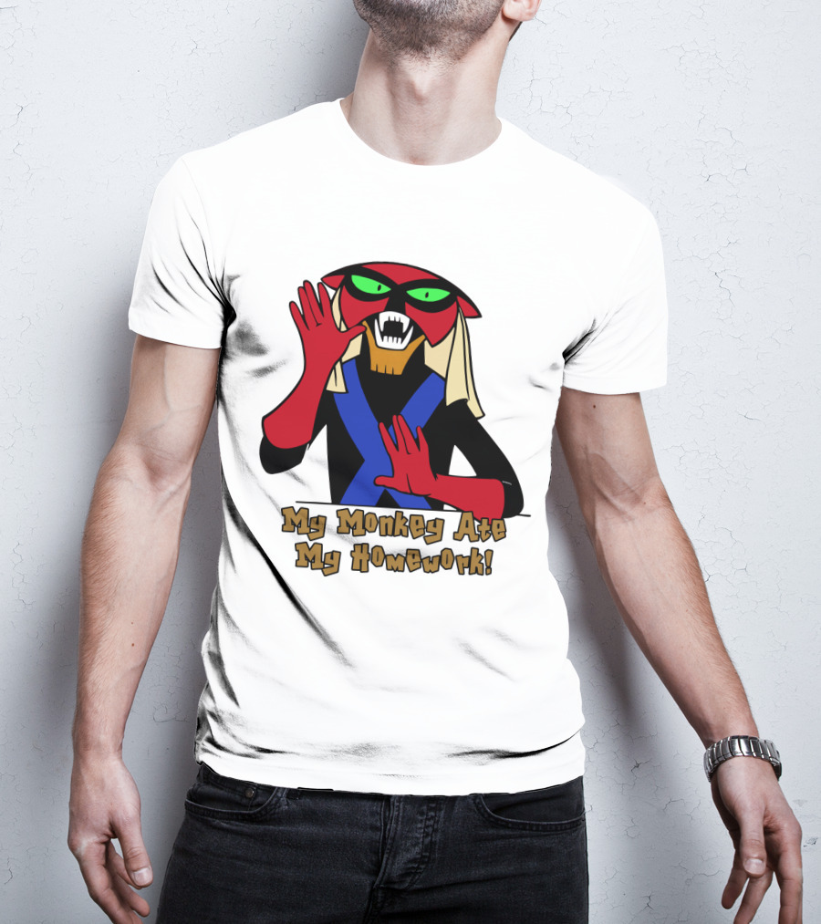 Space Ghost Brak My Monkey Ate My Homework T-Shirt