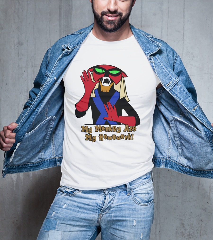 Space Ghost Brak My Monkey Ate My Homework T-Shirt