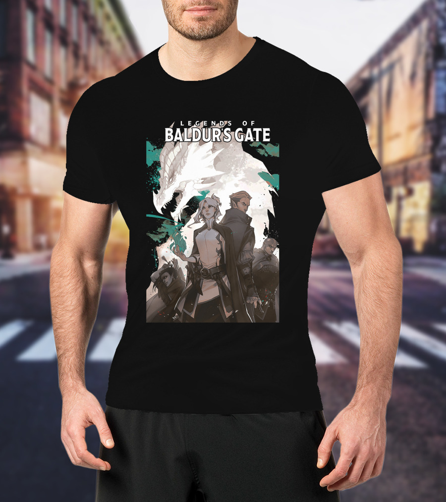 Legends Of Baldur’s Gate Dragon And Heroes Adventure T-Shirt