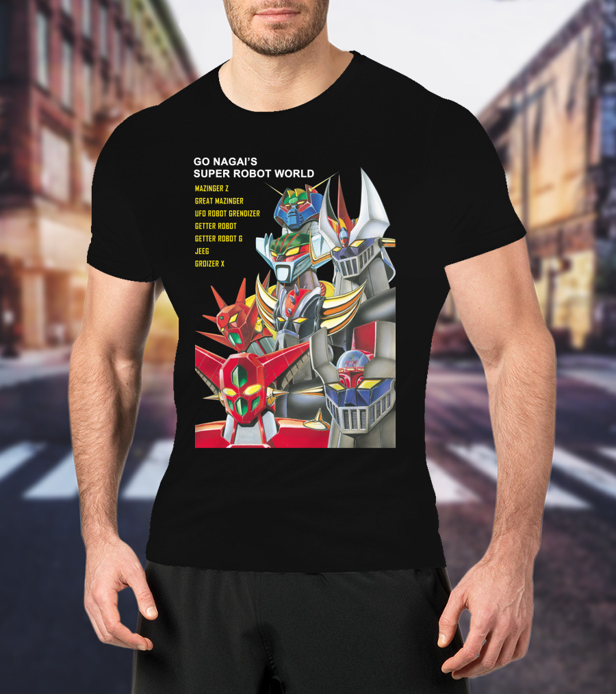 Go Nagai's Super Robot World Mazinger Z Great Mazinger UFO Robot Grendizer Getter Robot Getter Robot G Jeeg Groizer X T-Shirt
