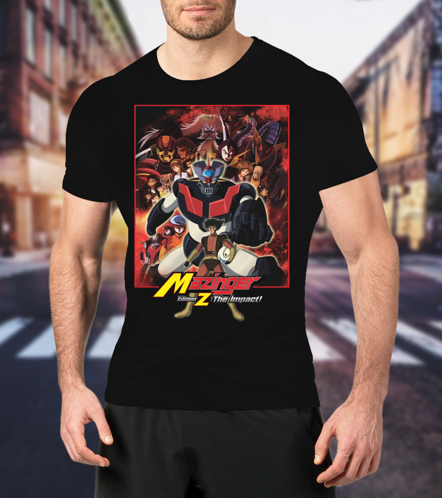 Mazinger Edition Z The Impact Heroic Robot And Characters Collage T-Shirt