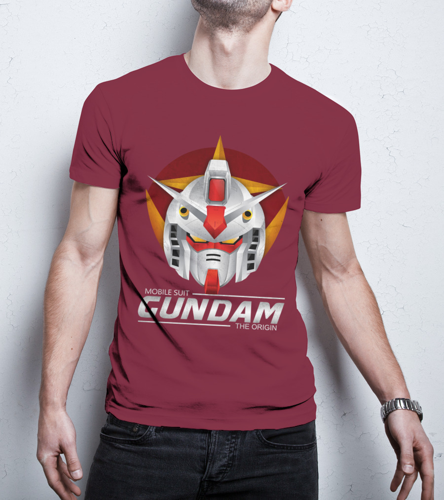 Mobile Suit Gundam The Origin Mecha Head T-Shirt