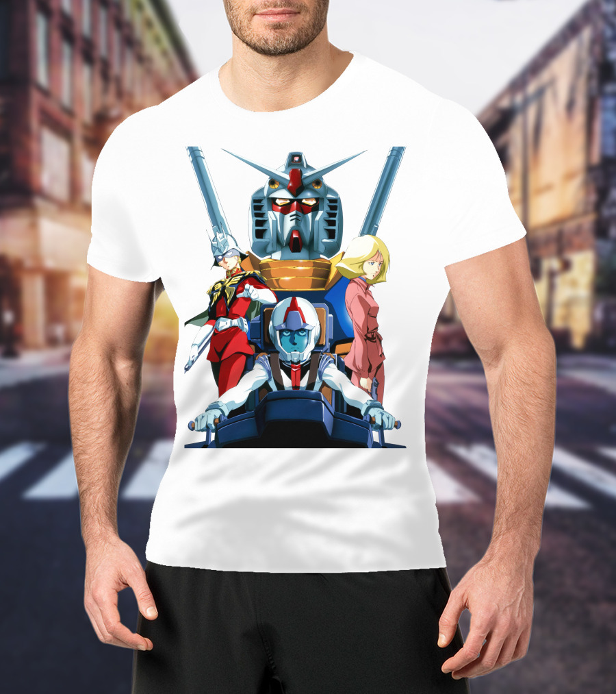 Mobile Suit Gundam Anime Characters Compilation T-Shirt