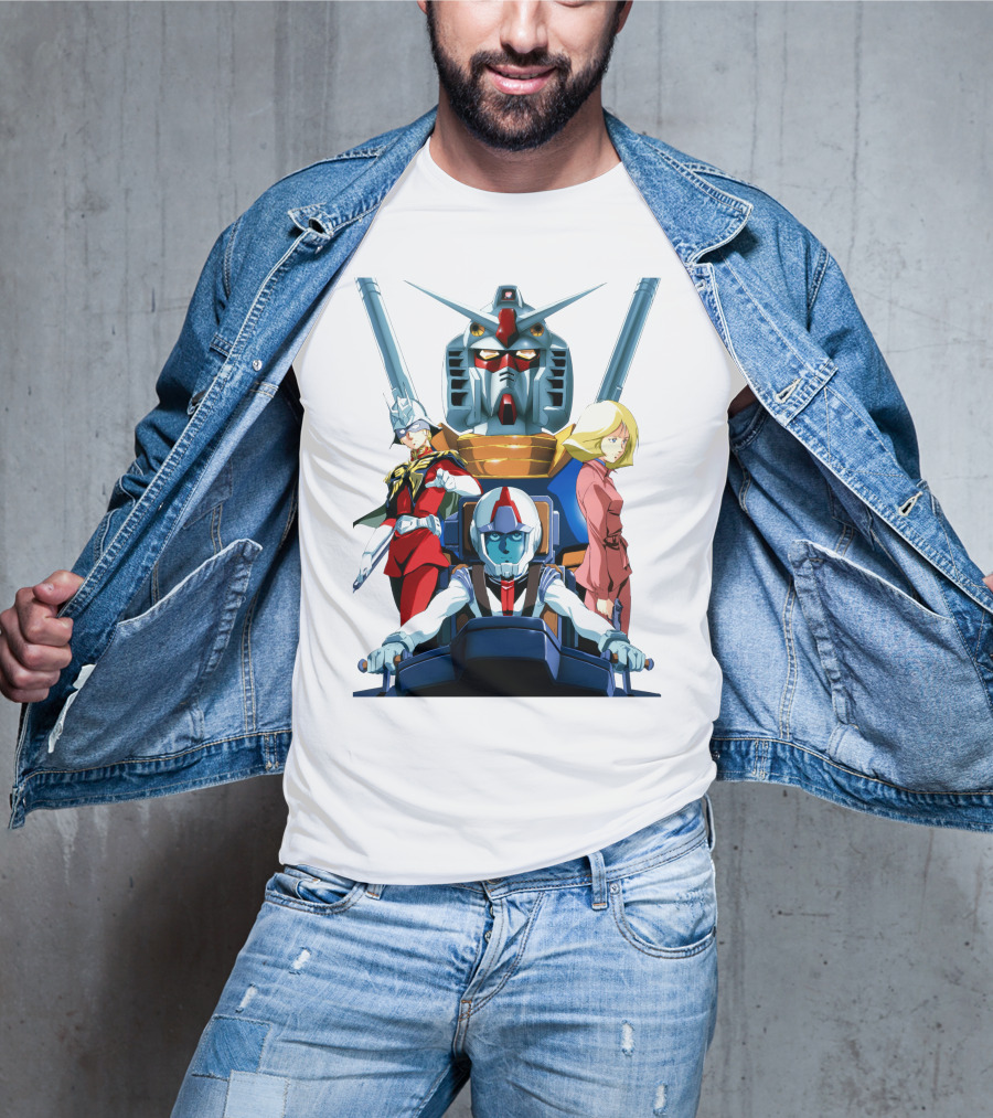 Mobile Suit Gundam Anime Characters Compilation T-Shirt