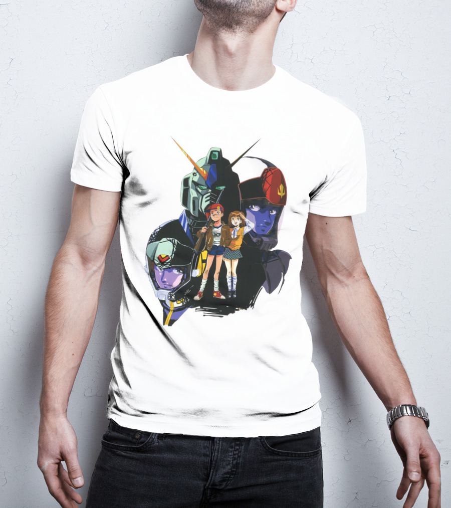 Mobile Suit Gundam Iconic Characters And Mecha Compilation T-Shirt