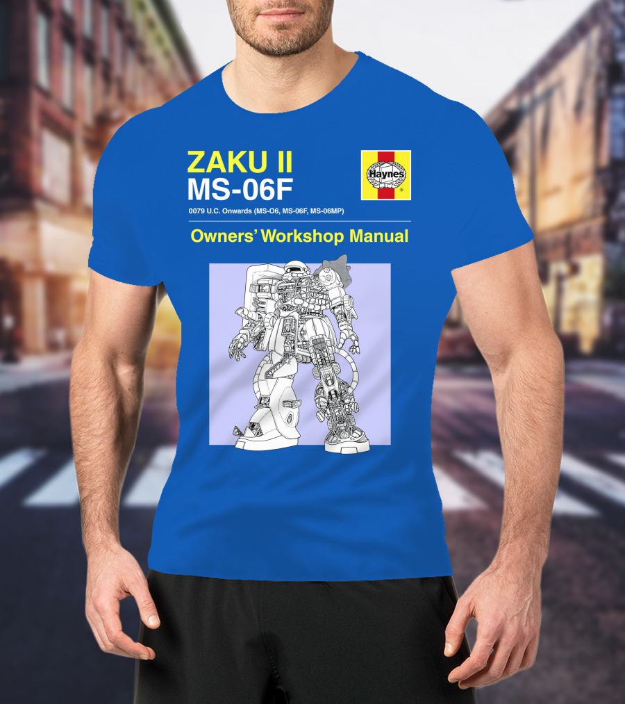 ZAKU II MS-06F 0079 U.C. Onwards Owners' Workshop Manual T-Shirt