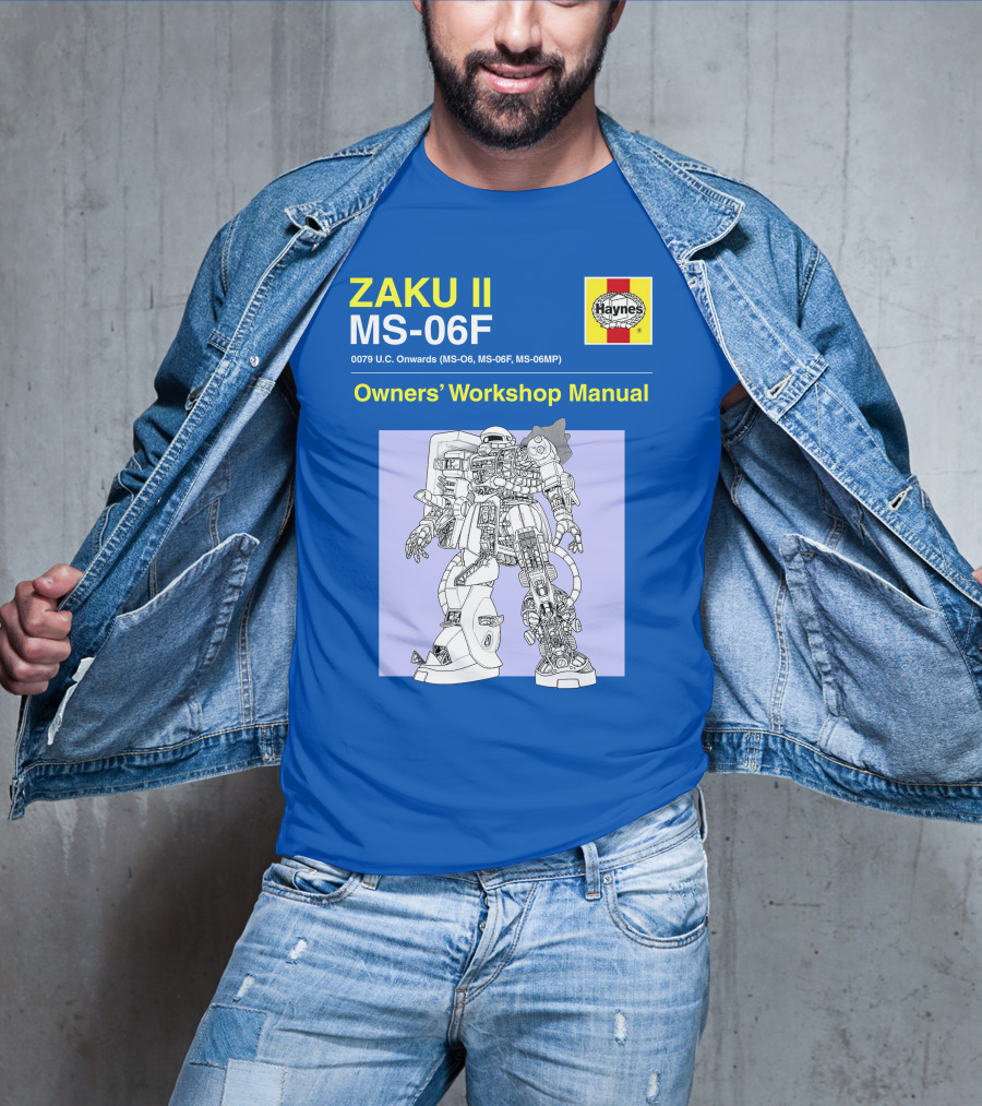 ZAKU II MS-06F 0079 U.C. Onwards Owners' Workshop Manual T-Shirt