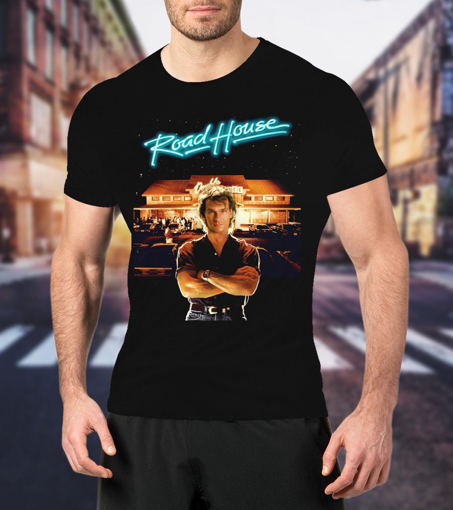 Road House Double Deuce Patrick Swayze Classic Movie Scene T-Shirt
