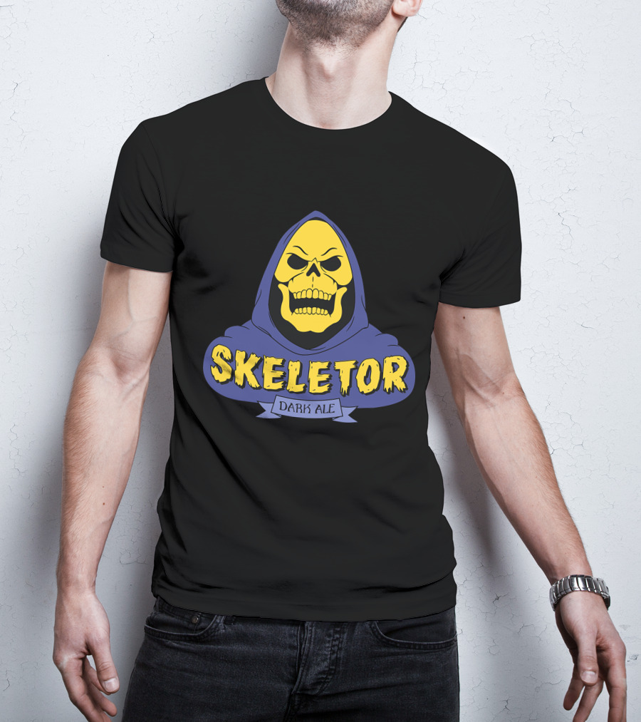 Skeletor Dark Ale Hooded Skull T-Shirt