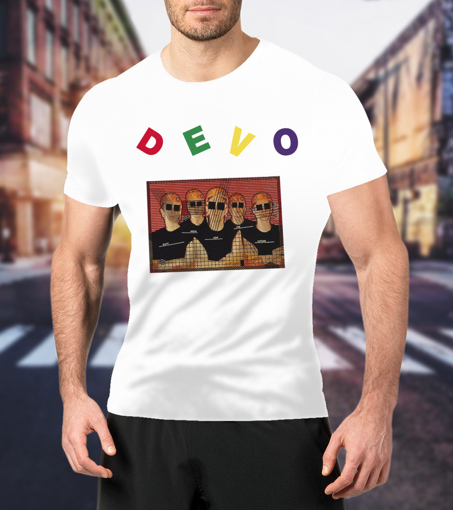DEVO Duty Now For The Future Band Members Image T-Shirt