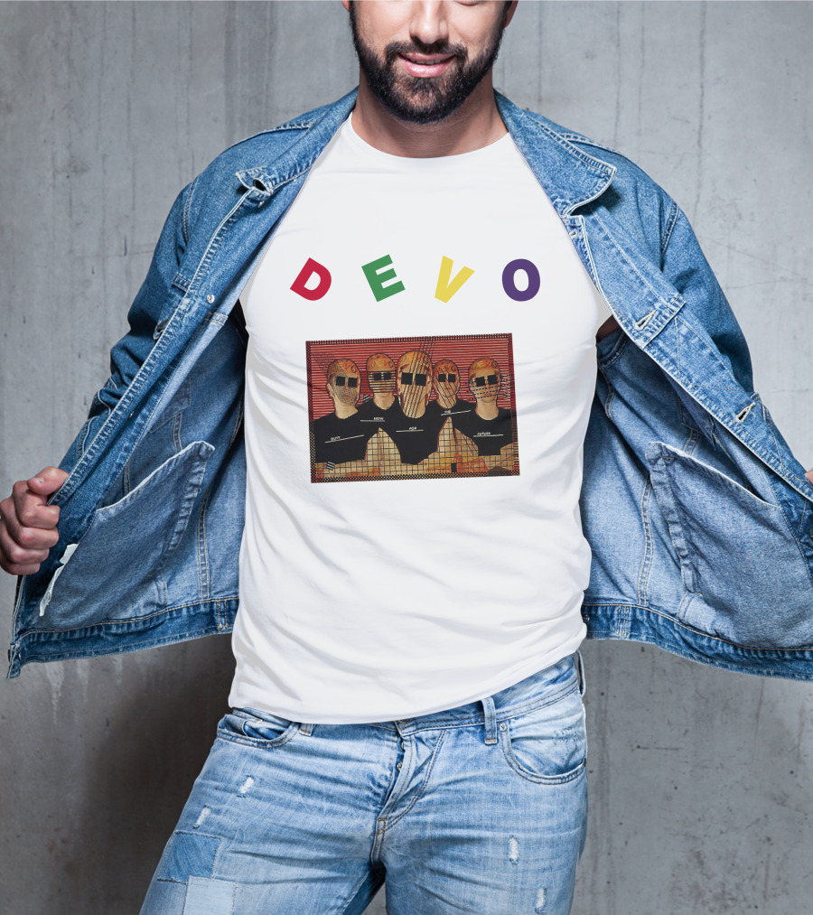DEVO Duty Now For The Future Band Members Image T-Shirt
