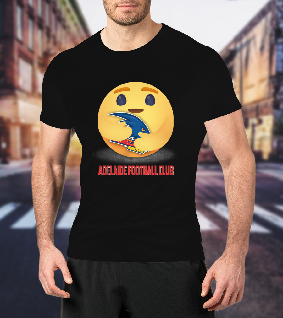 Adelaide Football Club Emoji Crows Hug T-Shirt
