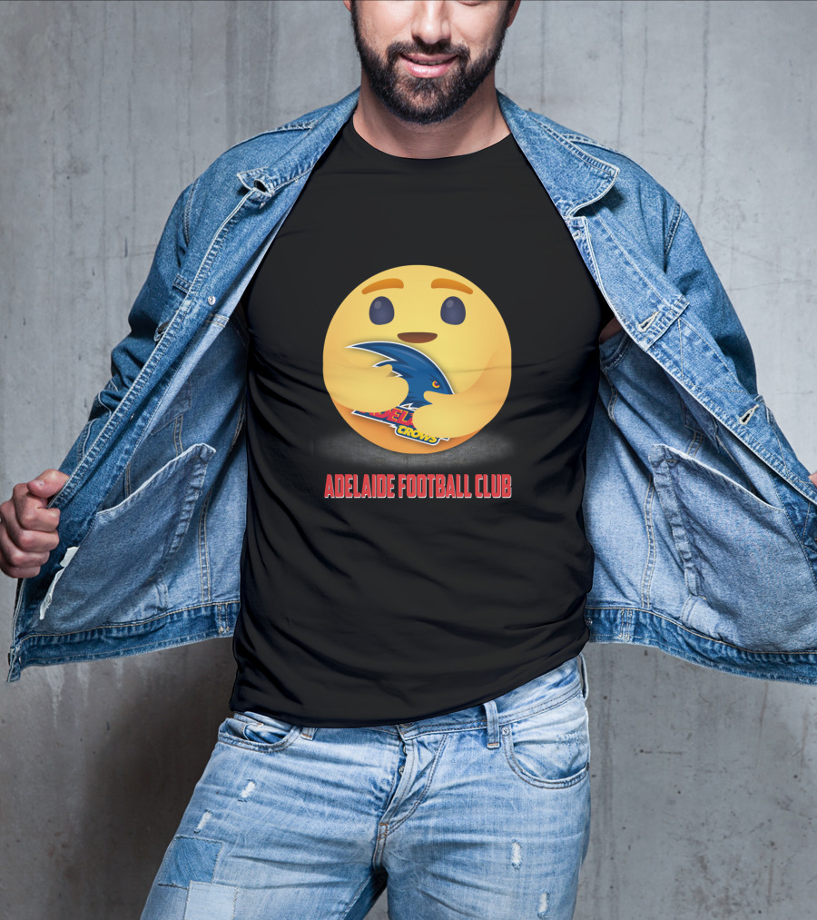 Adelaide Football Club Emoji Crows Hug T-Shirt
