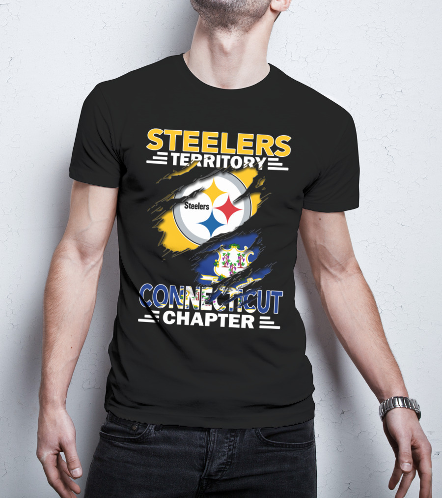 Steelers Territory Connecticut Chapter Flag Logo T-Shirt