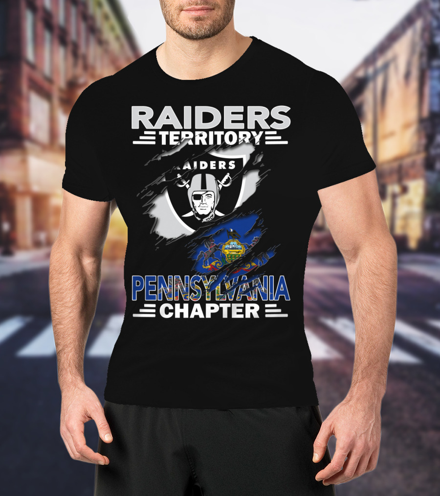 Raiders Territory Pennsylvania Chapter Nfl Logo Integration T-Shirt