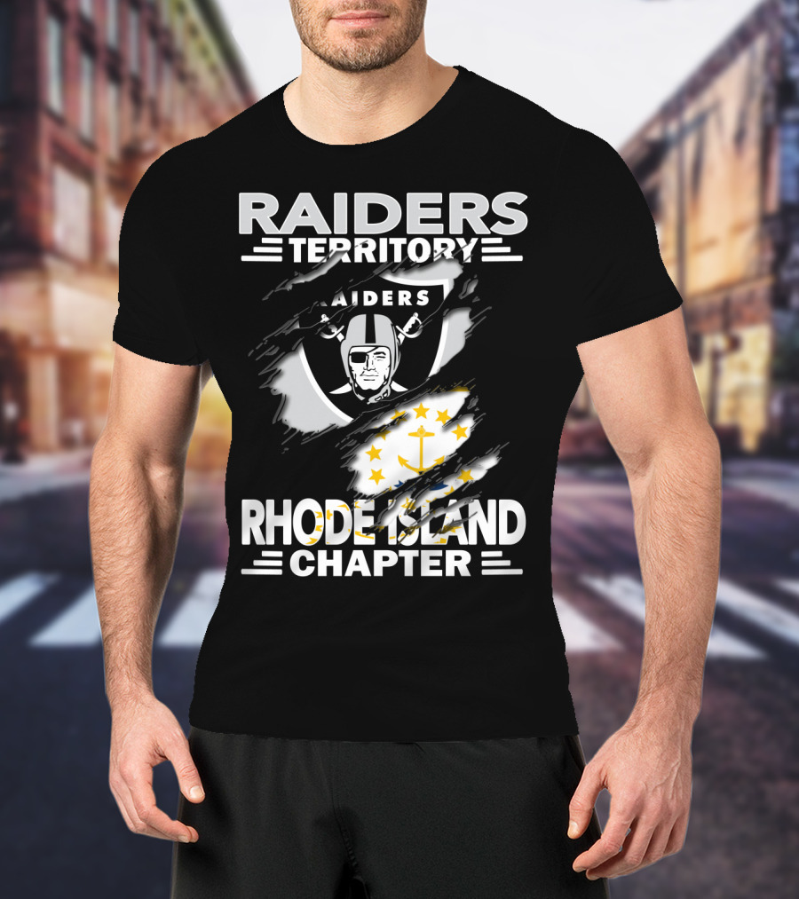 Raiders Territory Rhode Island Chapter Logo Scar T-Shirt