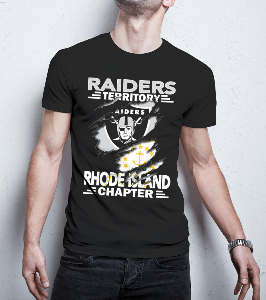 Raiders Territory Rhode Island Chapter Logo Scar T-Shirt