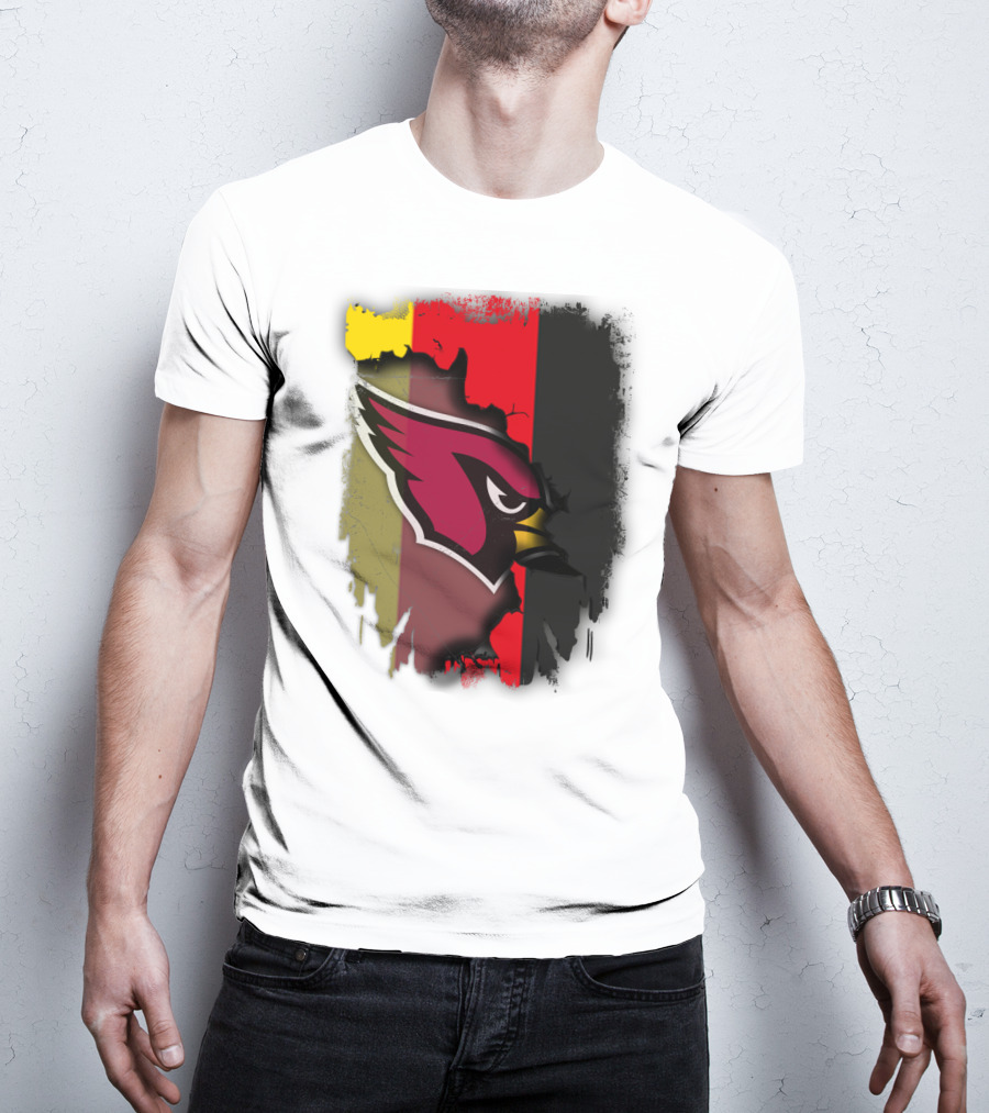 Germany Flag Colors With Cardinals T-Shirt