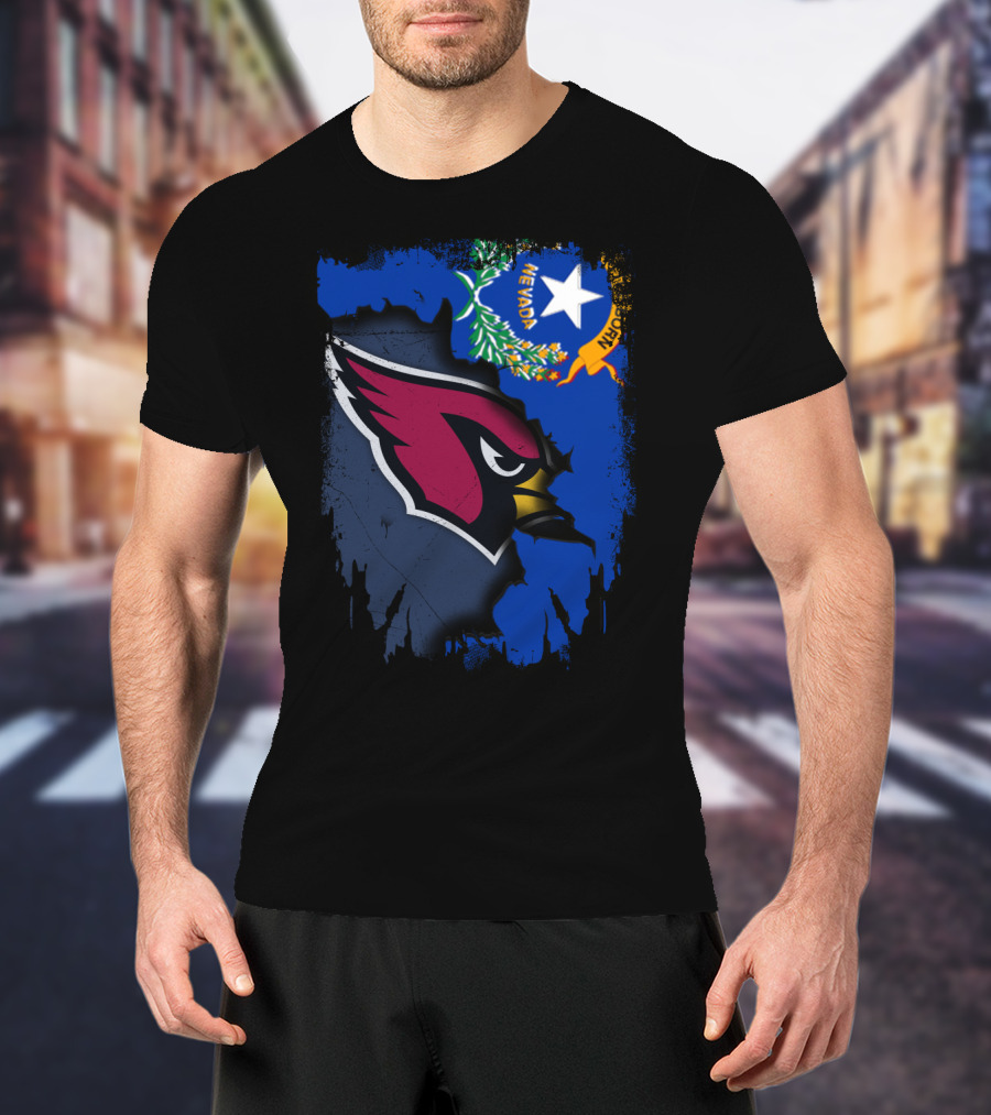 Nevada State With Cardinals Bird T-Shirt