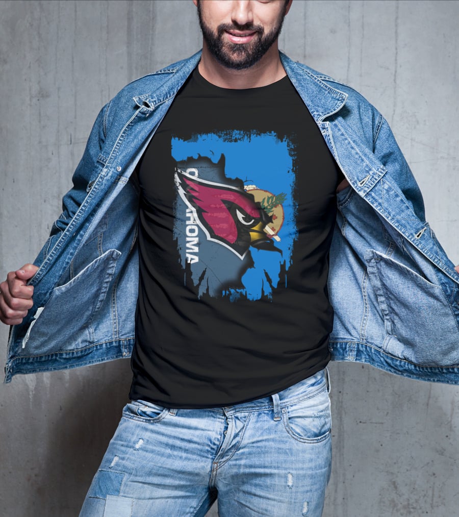 Oklahoma Cardinals Fusion With State Flag Elements T-Shirt