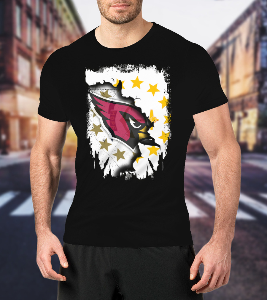 Rhode Island Together With Cardinal And Stars T-Shirt