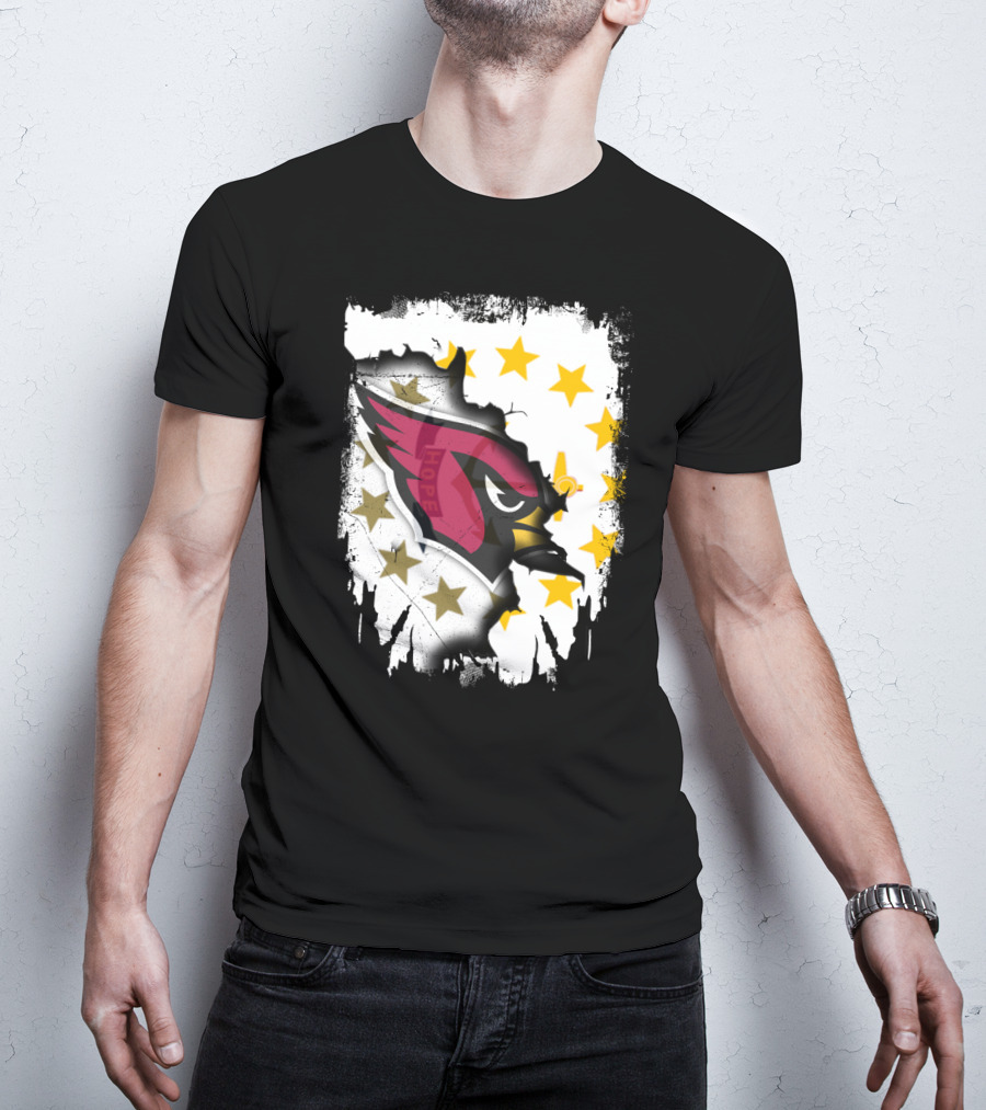 Rhode Island Together With Cardinal And Stars T-Shirt