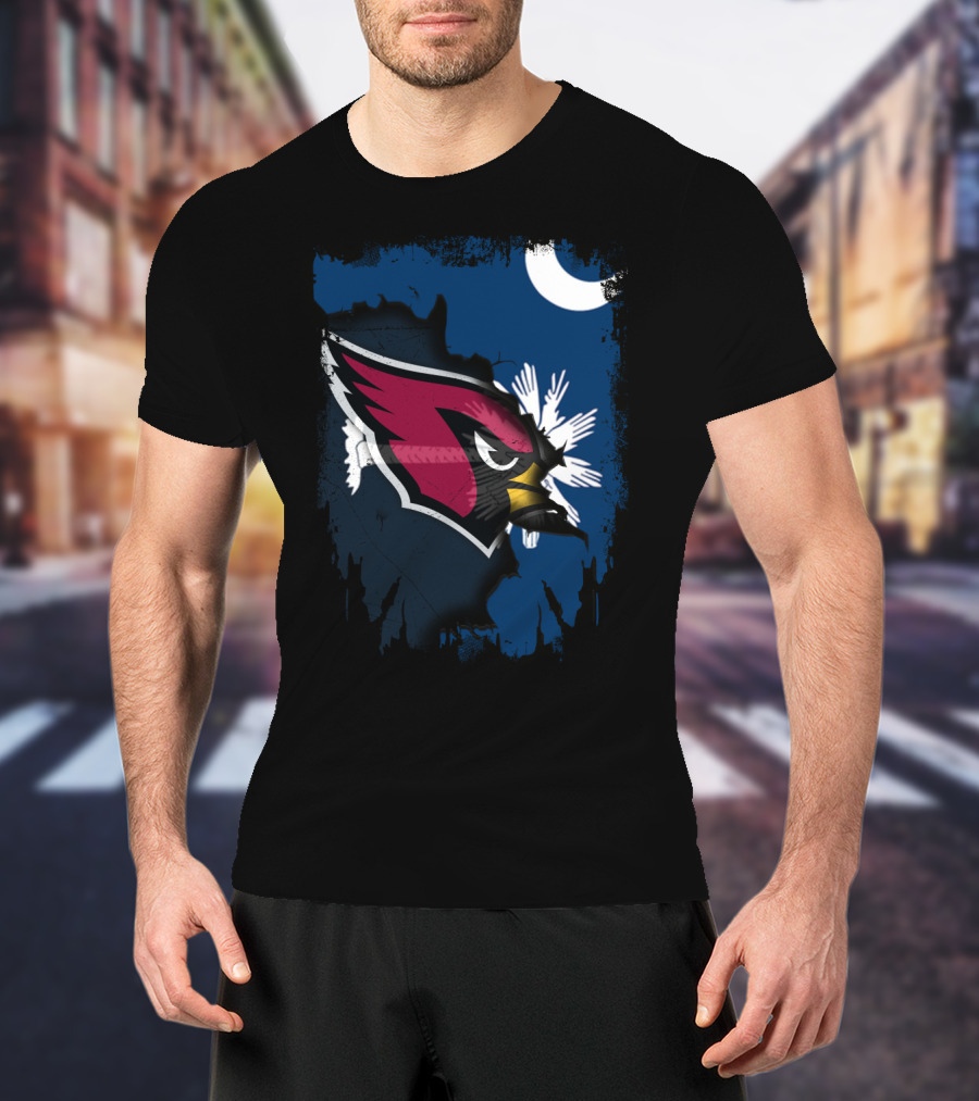 Together South Carolina Cardinals Iconic Crescent Palmetto T-Shirt