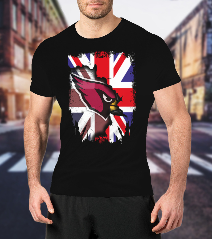 United Kingdom Union Jack With Cardinals T-Shirt