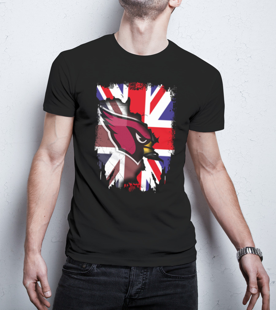 United Kingdom Union Jack With Cardinals T-Shirt