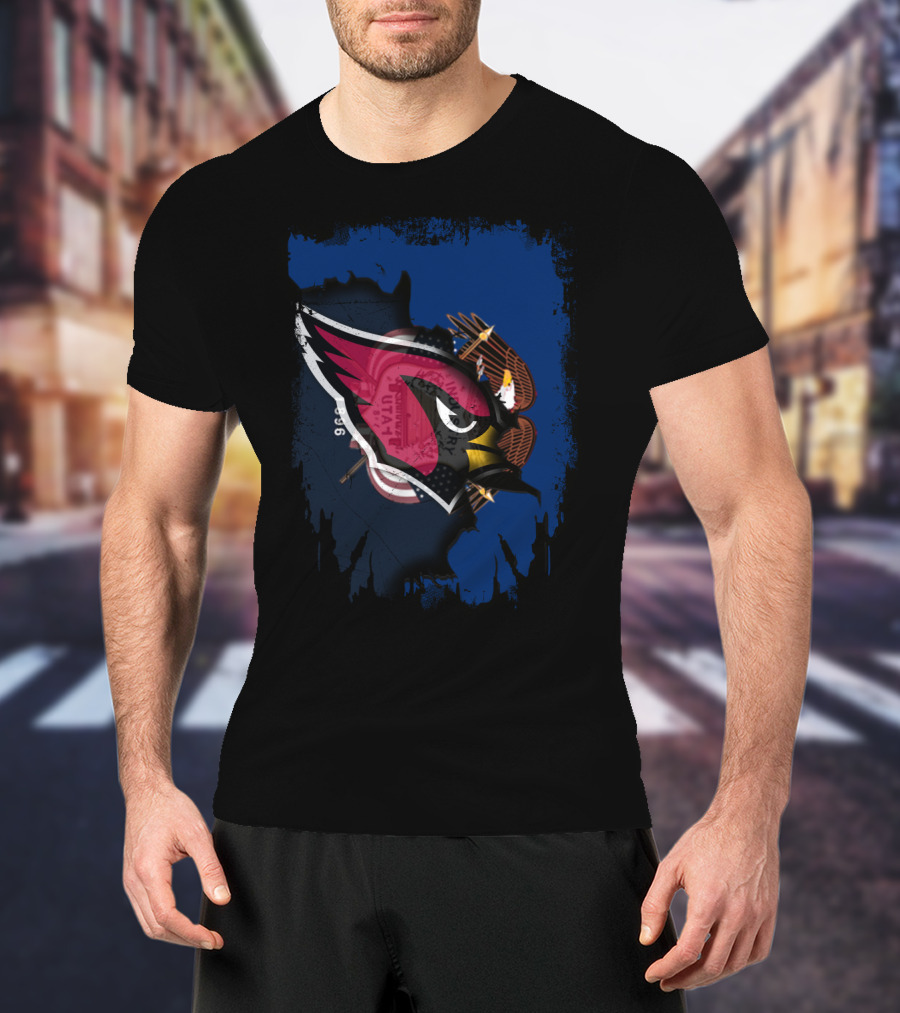 Together Utah Cardinals Face-Off Hybrid T-Shirt