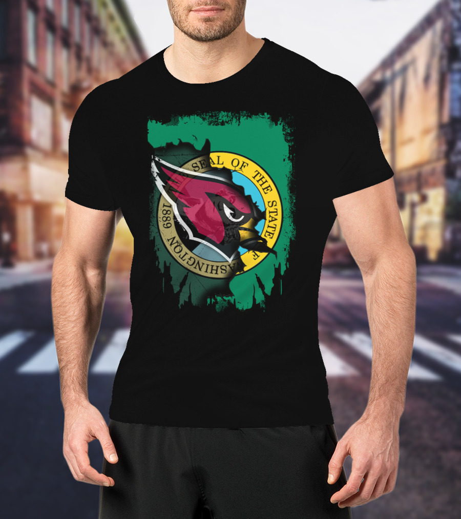 Washington State Seal Cardinals Integration T-Shirt