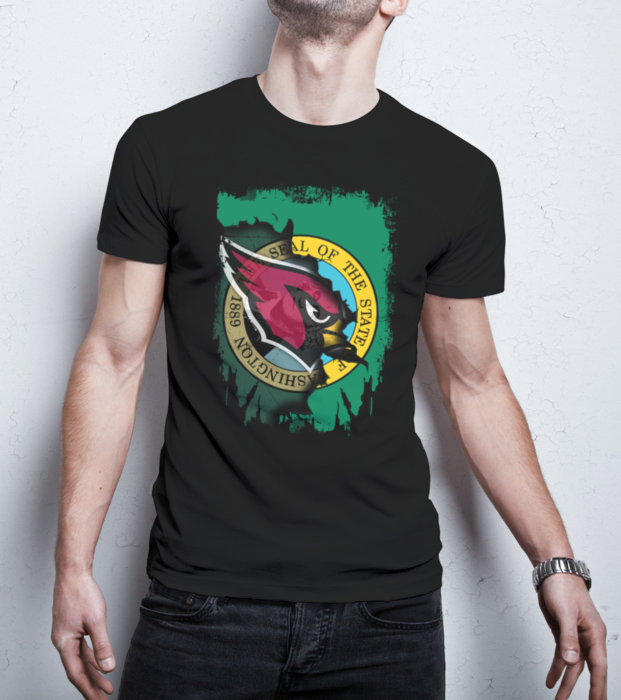 Washington State Seal Cardinals Integration T-Shirt